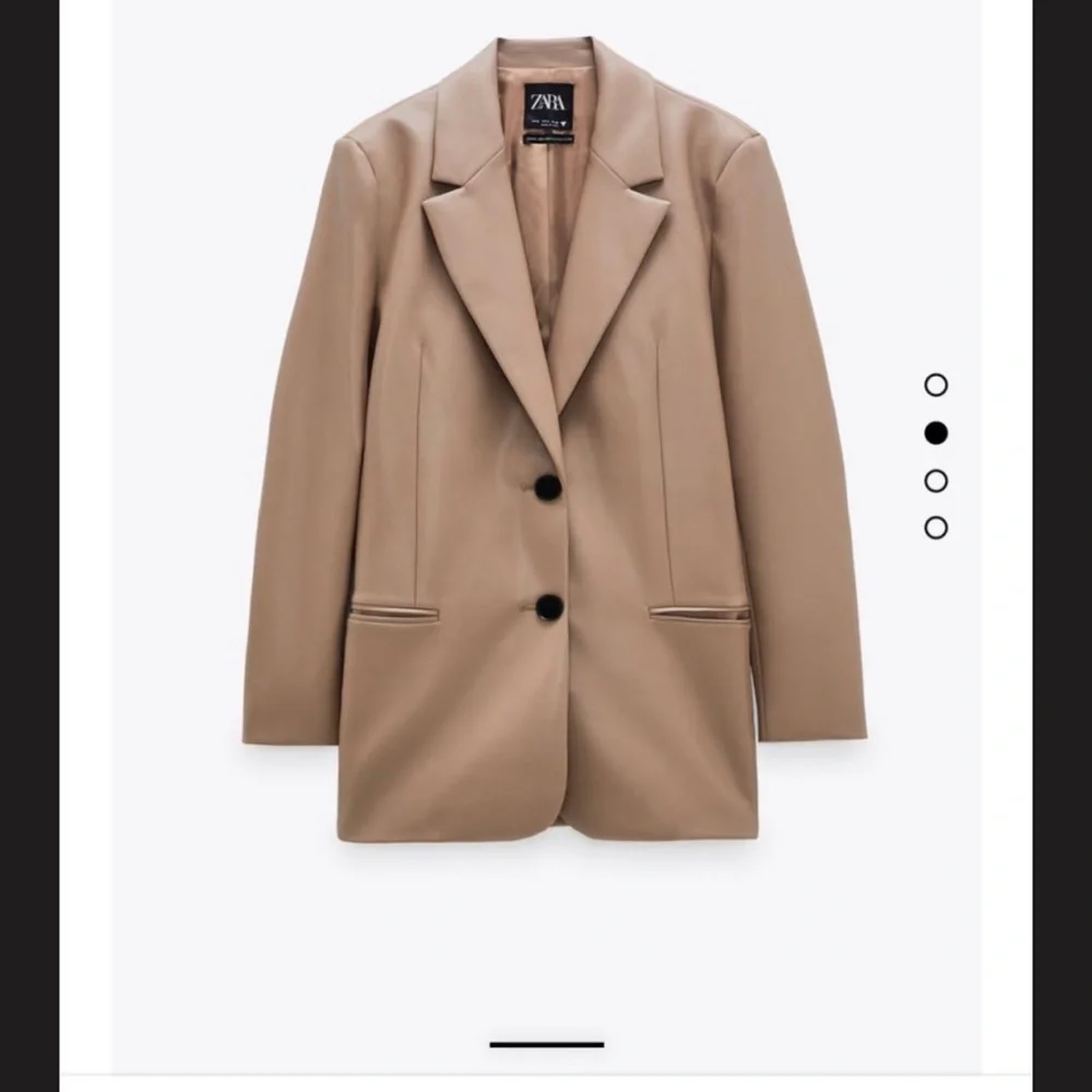 Zara Faux Leather Blazer M - Picture 8 of 10